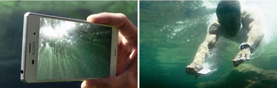 Sony Xperia Z3 auch unter Wasser