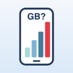 Wie viel Datenvolumen brauche ich? Smartphone mit ansteigenden Datenbalken